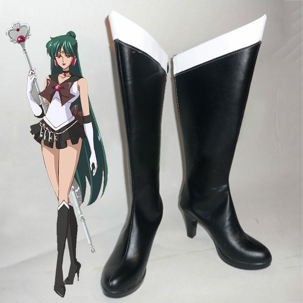 Sailor Moon Sailor Pluto Setsuna Meiou Shoes Cosplay Boots