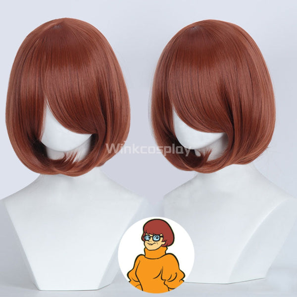 Scooby-Doo! Scooby Doo Velma Dinkley Brown Cosplay Wig