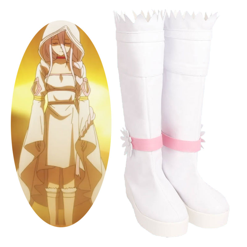 So I'm a Spider, So What? Kumo Desu ga, Nani ka? Shiro Shiraori Shoes Cosplay Boots