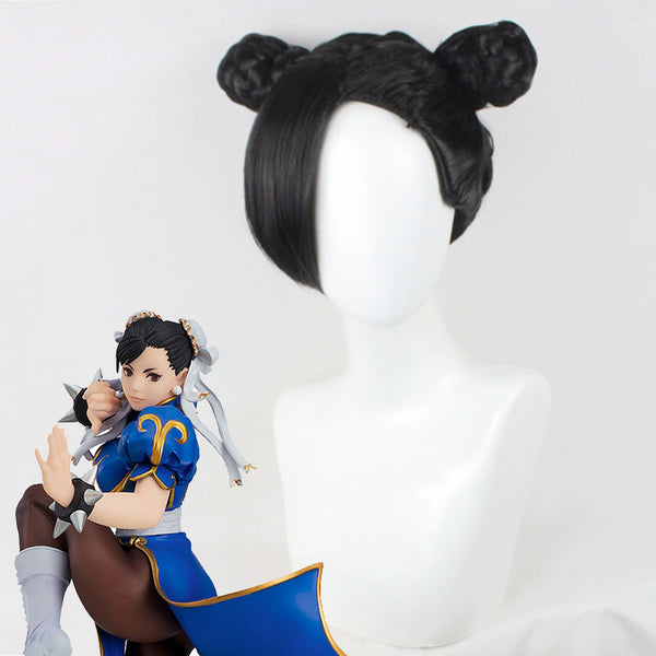 Street Fighter Chun-Li Chunli Cosplay Wig