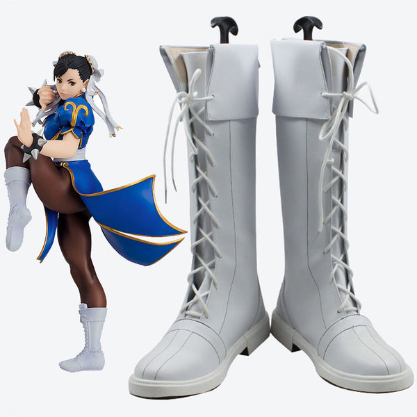 Street Fighter Chun-Li Chunli Shoes Cosplay Boots