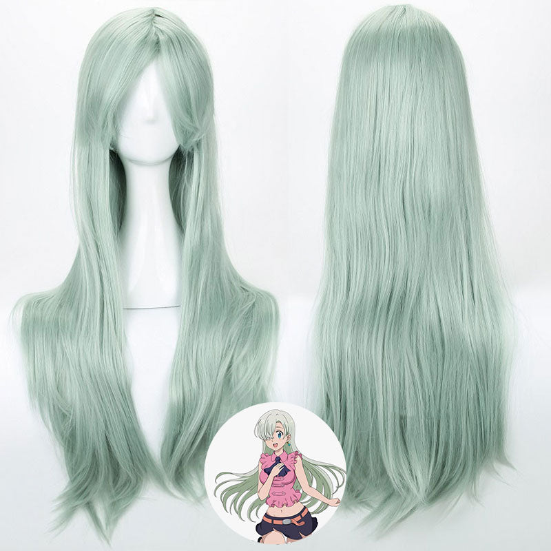 The Seven Deadly Sins Elizabeth Liones Light Green Cosplay Wig