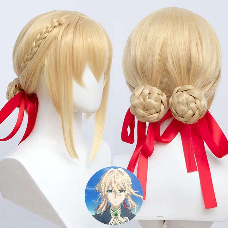 Violet Evergarden Violet Evergarden Golden Cosplay Wig