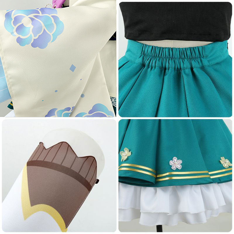 Virtual YouTuber Nijisanji LazuLight January 2022 Finana Ryugu Cosplay Costume